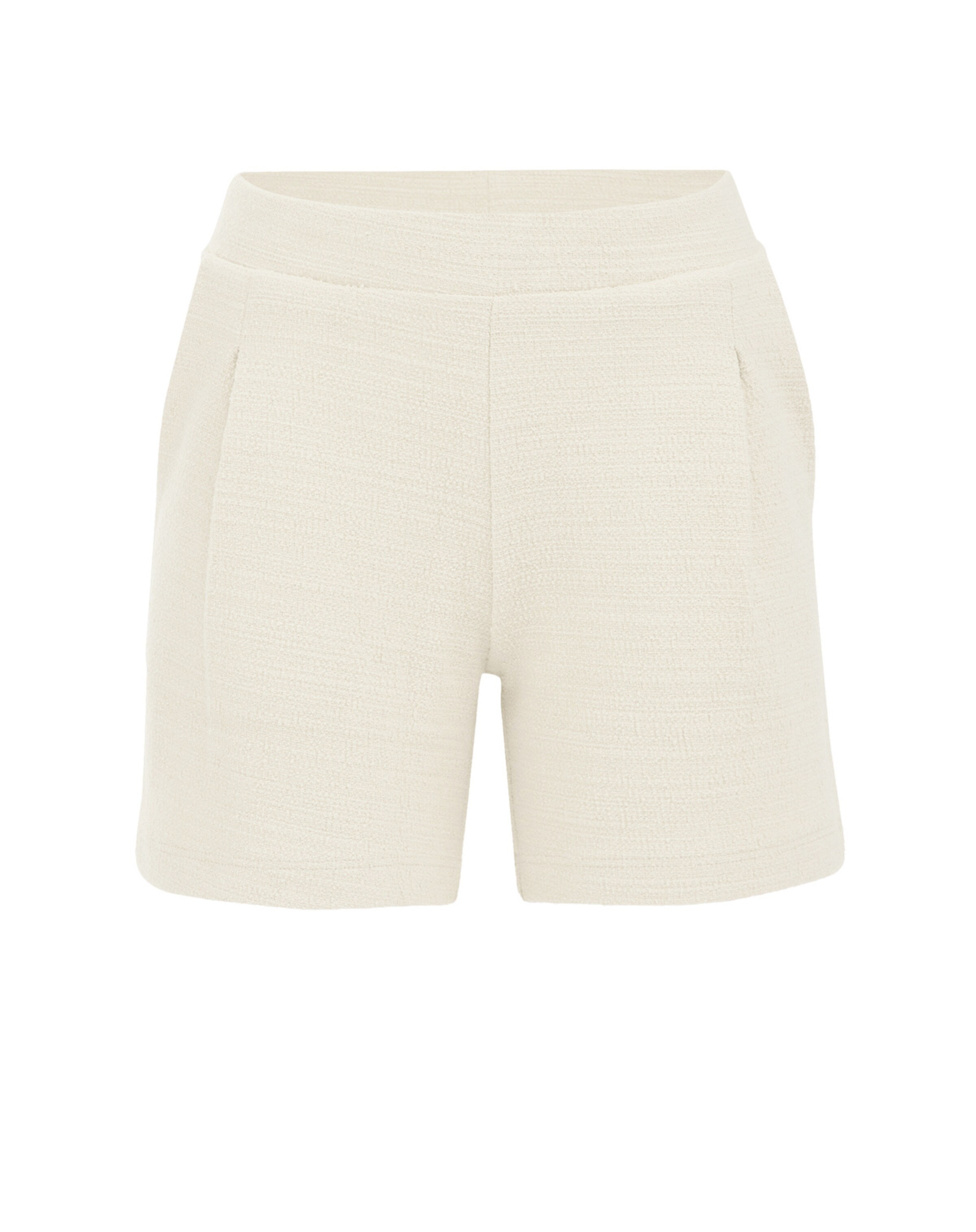 smėlio WE Fashion Standartinis Klostuotos kelnės: priekis