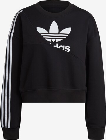 Bluză de molton de la ADIDAS ORIGINALS pe negru: față