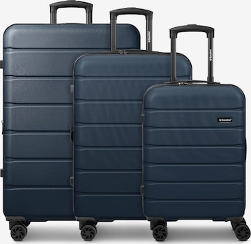 Saxoline Suitcase set 'Miami' in Blue: front