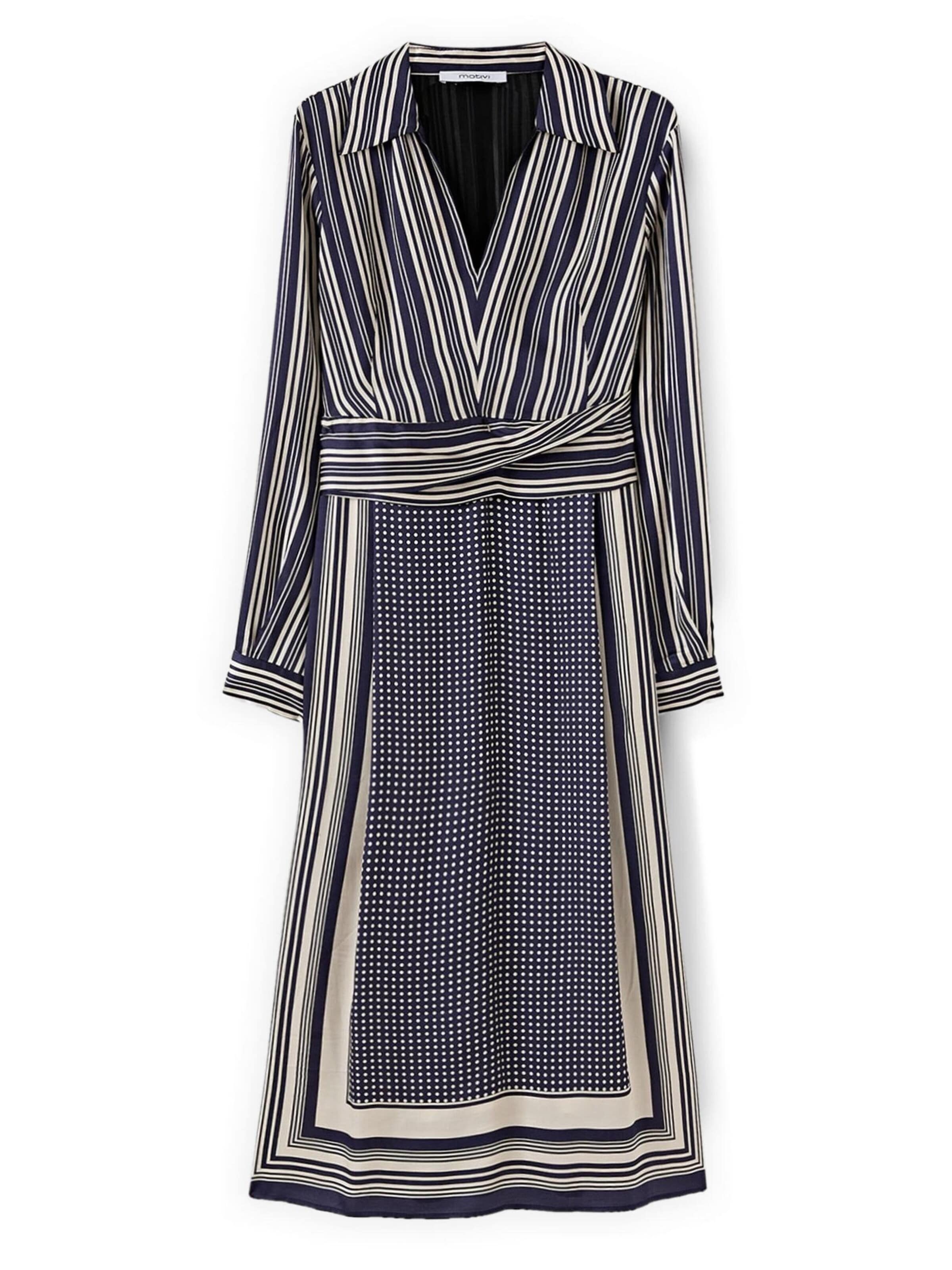 MOTIVI Dress in Blue: front