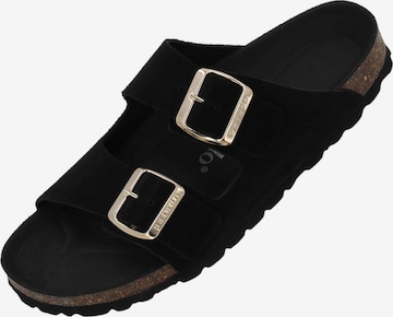 Palado Pantolette 'Palado Korfu Mono' in Schwarz: Vorderseite