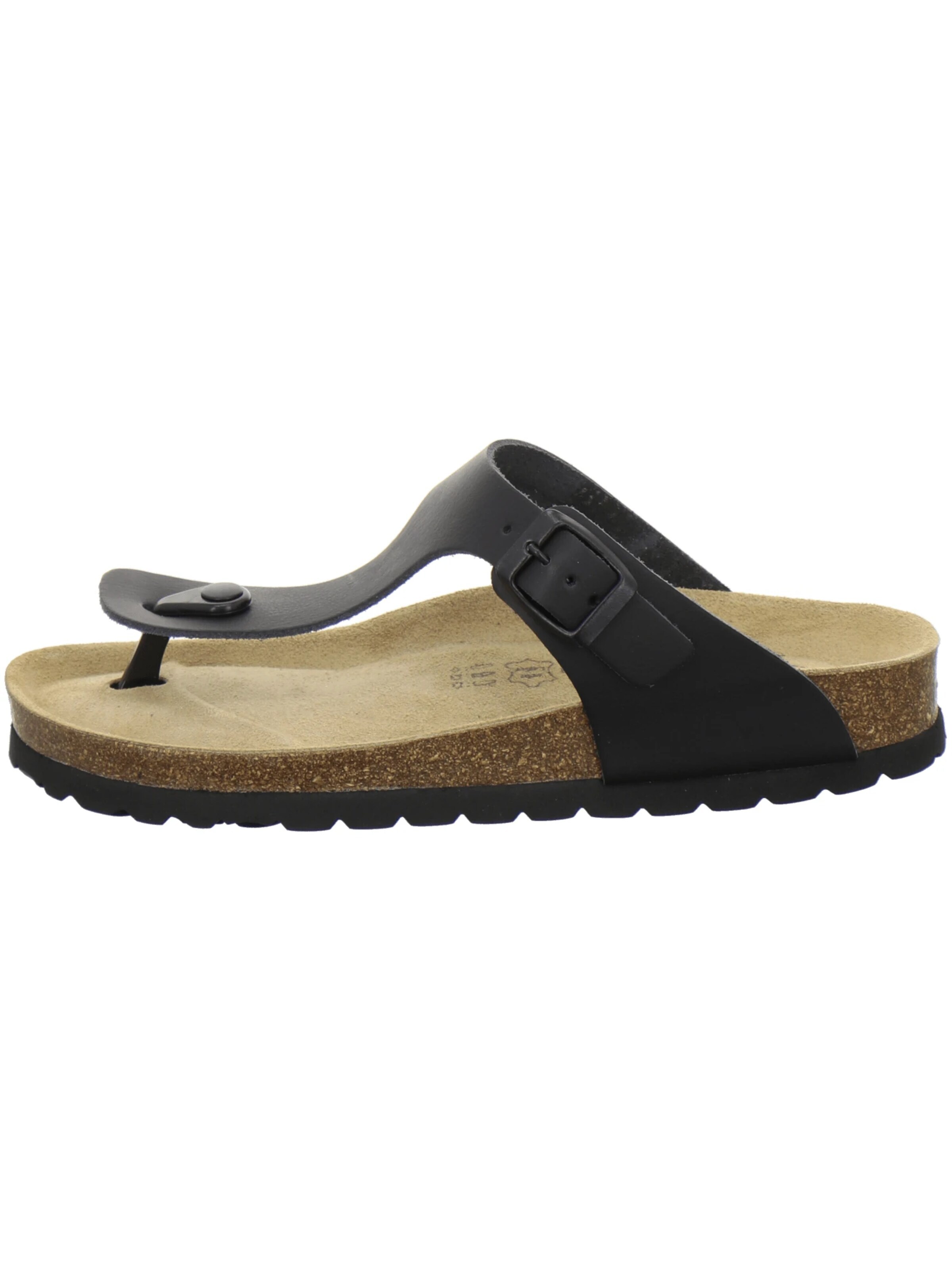 AFS-Schuhe - Sandalias 'Zehensteg Sandalen Damen schwarz' en negro
