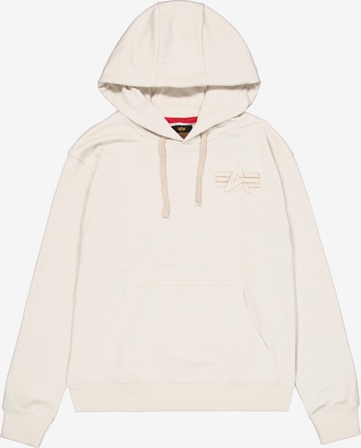 ALPHA INDUSTRIES Sweat-shirt en XXL en orange / blanc cassé, Vue avec produit