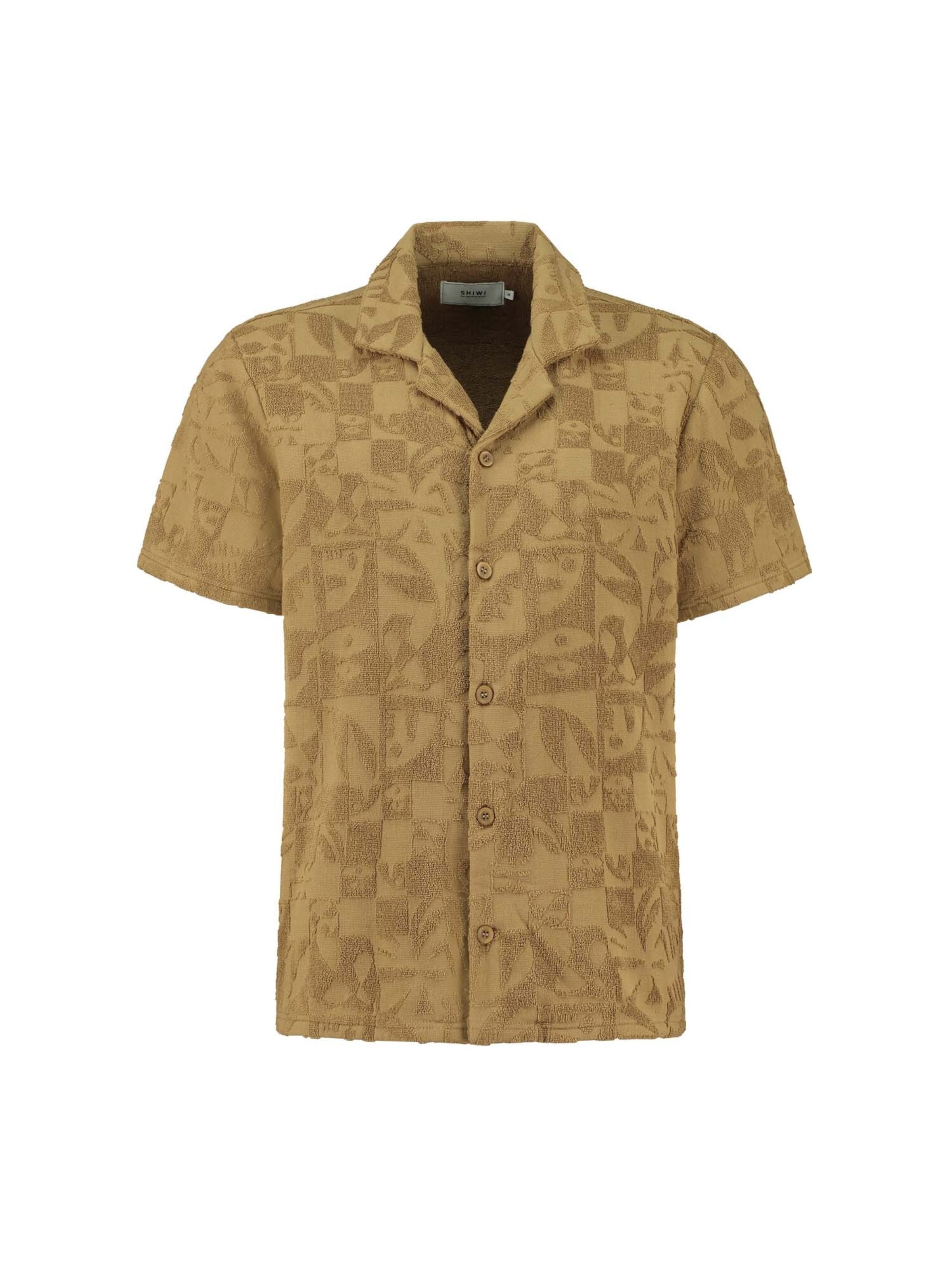 Shiwi Overhemd 'TOWELING' in Groen: voorkant