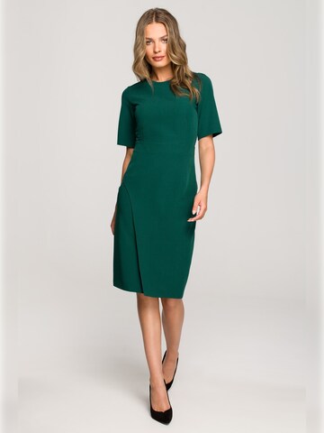 Stylove Jurk ' S317 ' in Groen: voorkant