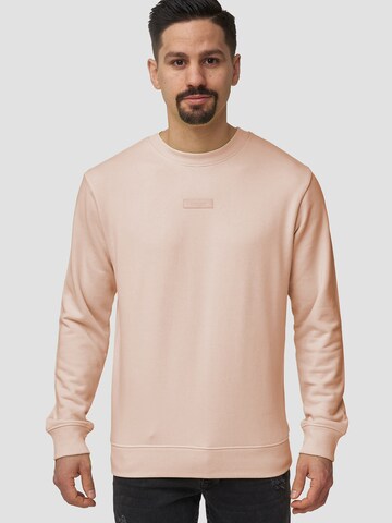 INDICODE JEANS Sweatshirt 'Baxter' in Roze: voorkant