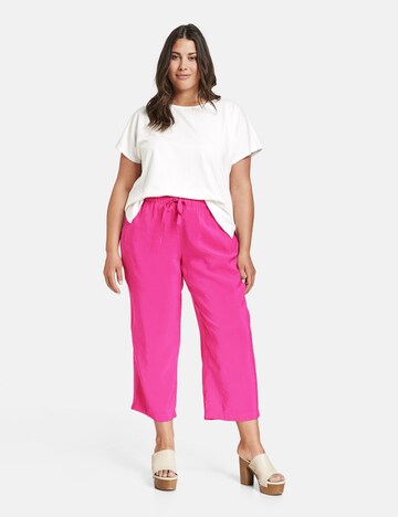 SAMOON Regular Trousers in Pink