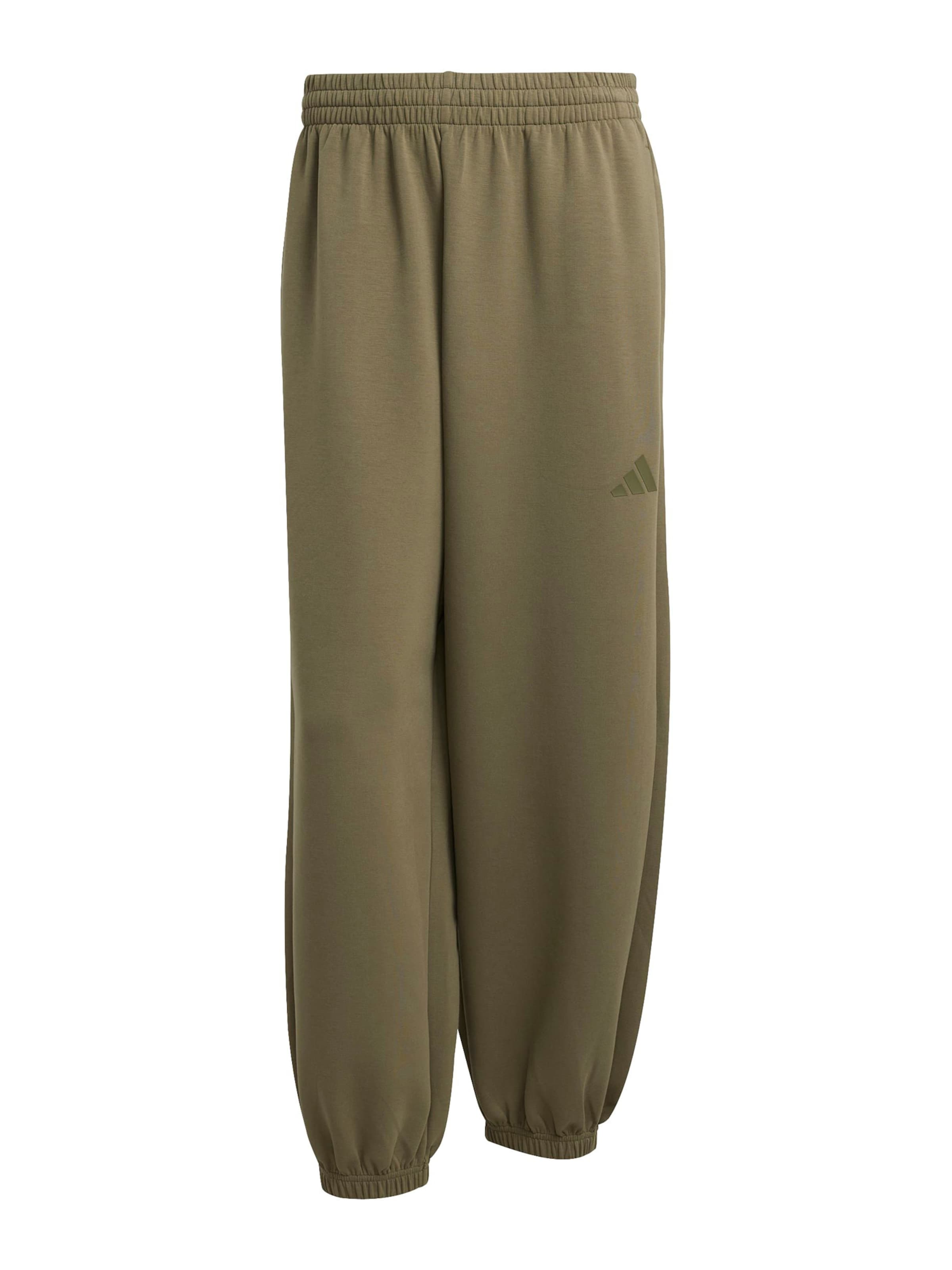ADIDAS SPORTSWEAR Спортен панталон 'Soft Luxe' в зелено: отпред