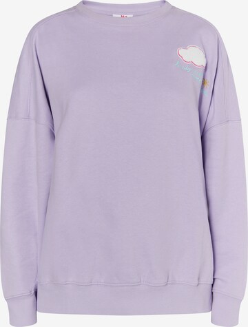 MYMOSweater majica 'Keepsudry' - ljubičasta boja: prednji dio