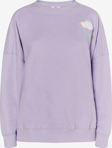 MYMO Sweatshirt 'Keepsudry' i lilla: forside