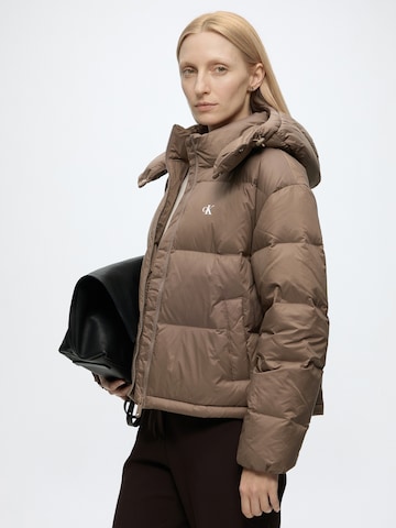 Calvin Klein Jeans Vinterjacka 'ESSENTIAL' i brun