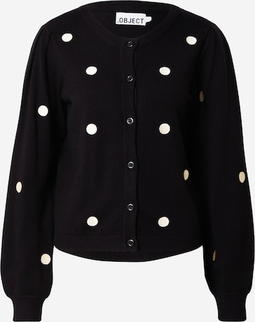 juoda OBJECT Kardiganas 'OBJTHESS': priekis