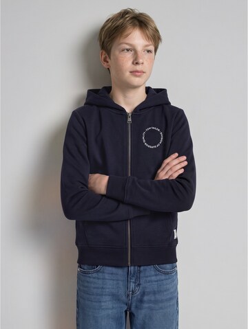 Giacca di felpa di TOM TAILOR in blu: frontale