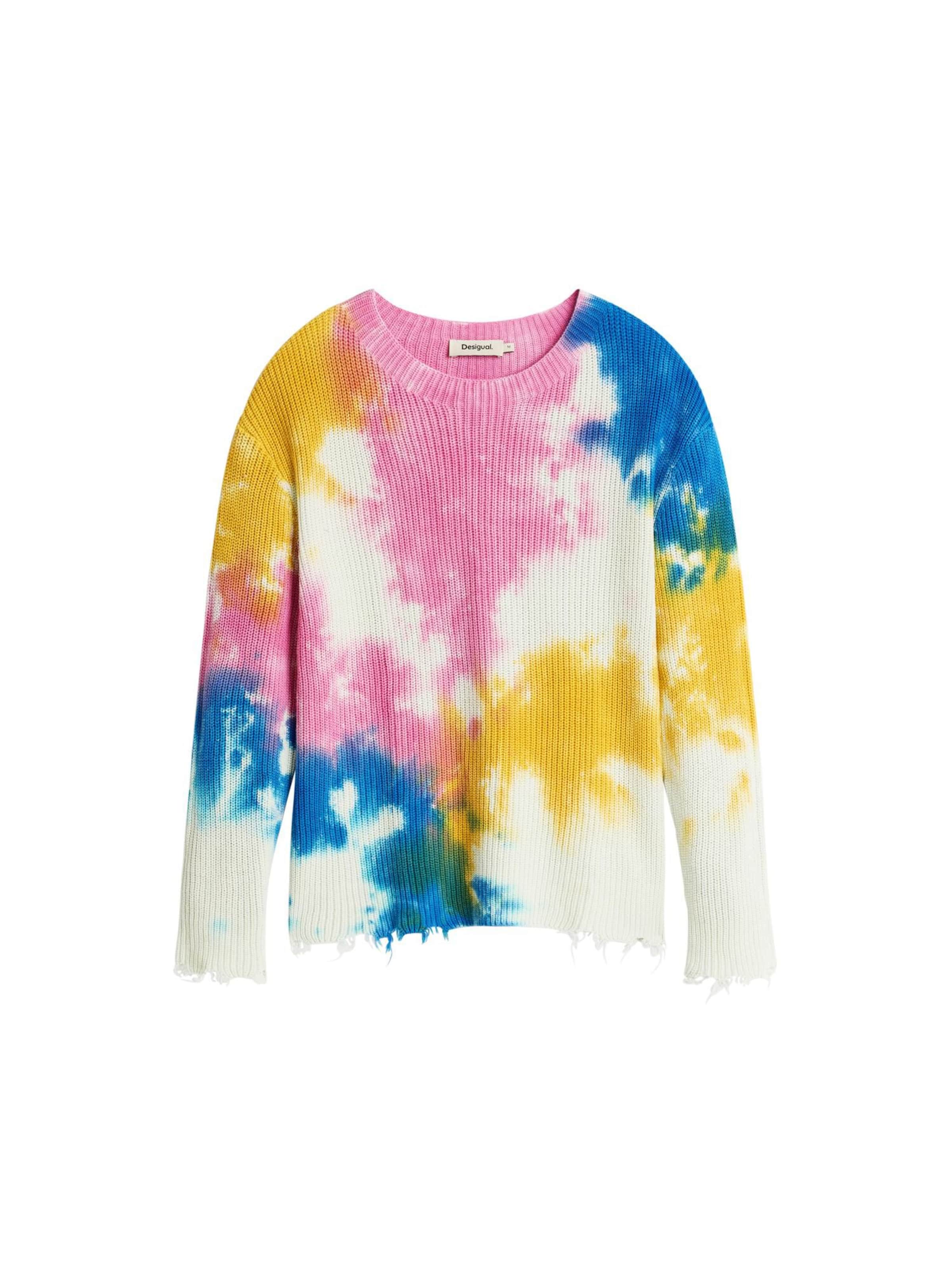 Desigual Bluzka sportowa w kolorze mieszane kolory: przód