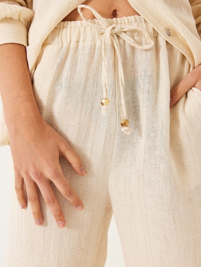 Bianco Lucci Pantalon en beige, Vue avec produit