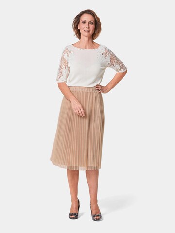 Goldner Rok in Beige