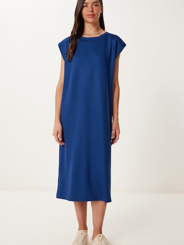 Happiness İstanbul Šaty - Modrá: predná strana