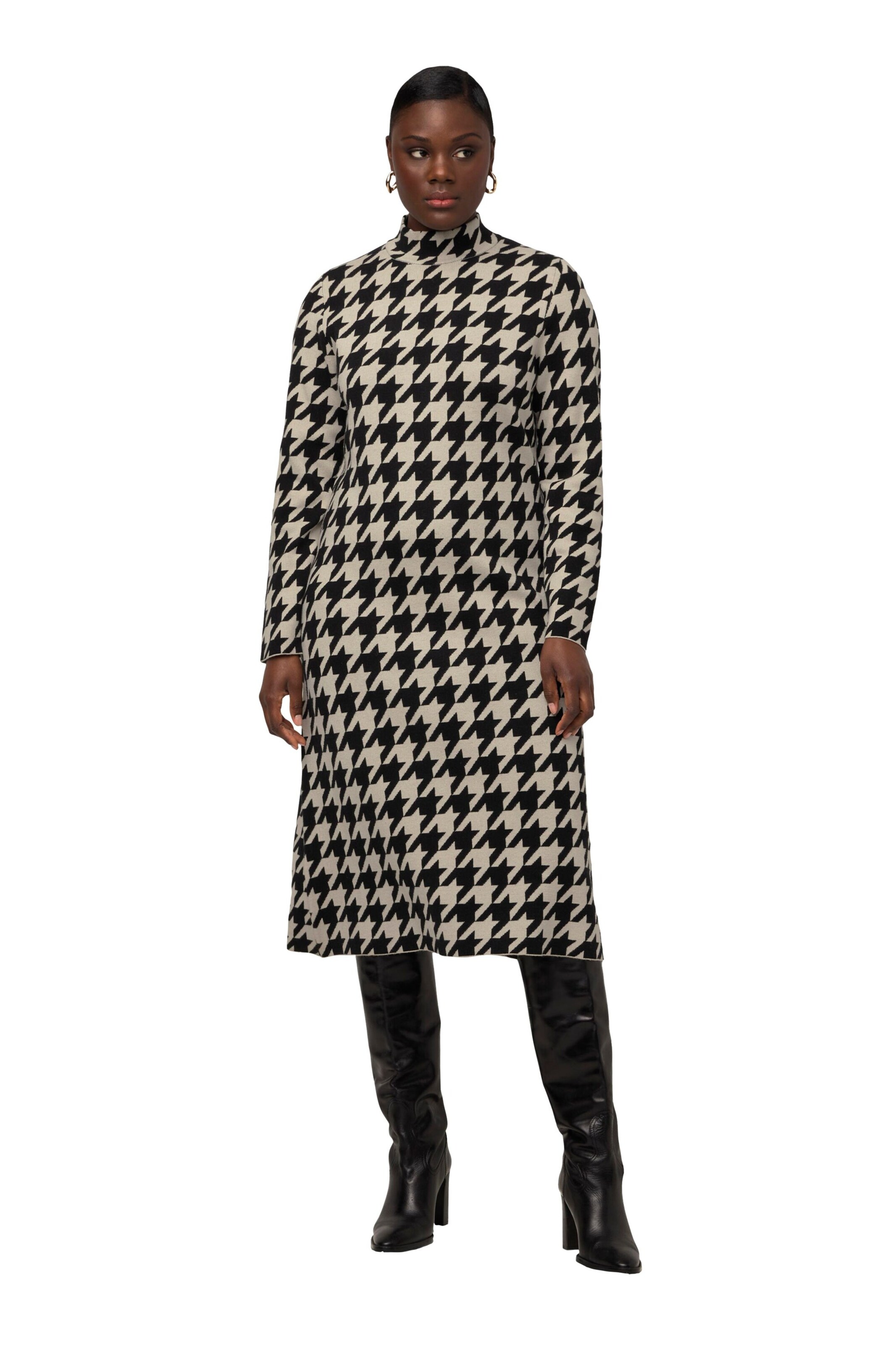 Ulla Popken Kleid in Schwarz: Vorderseite