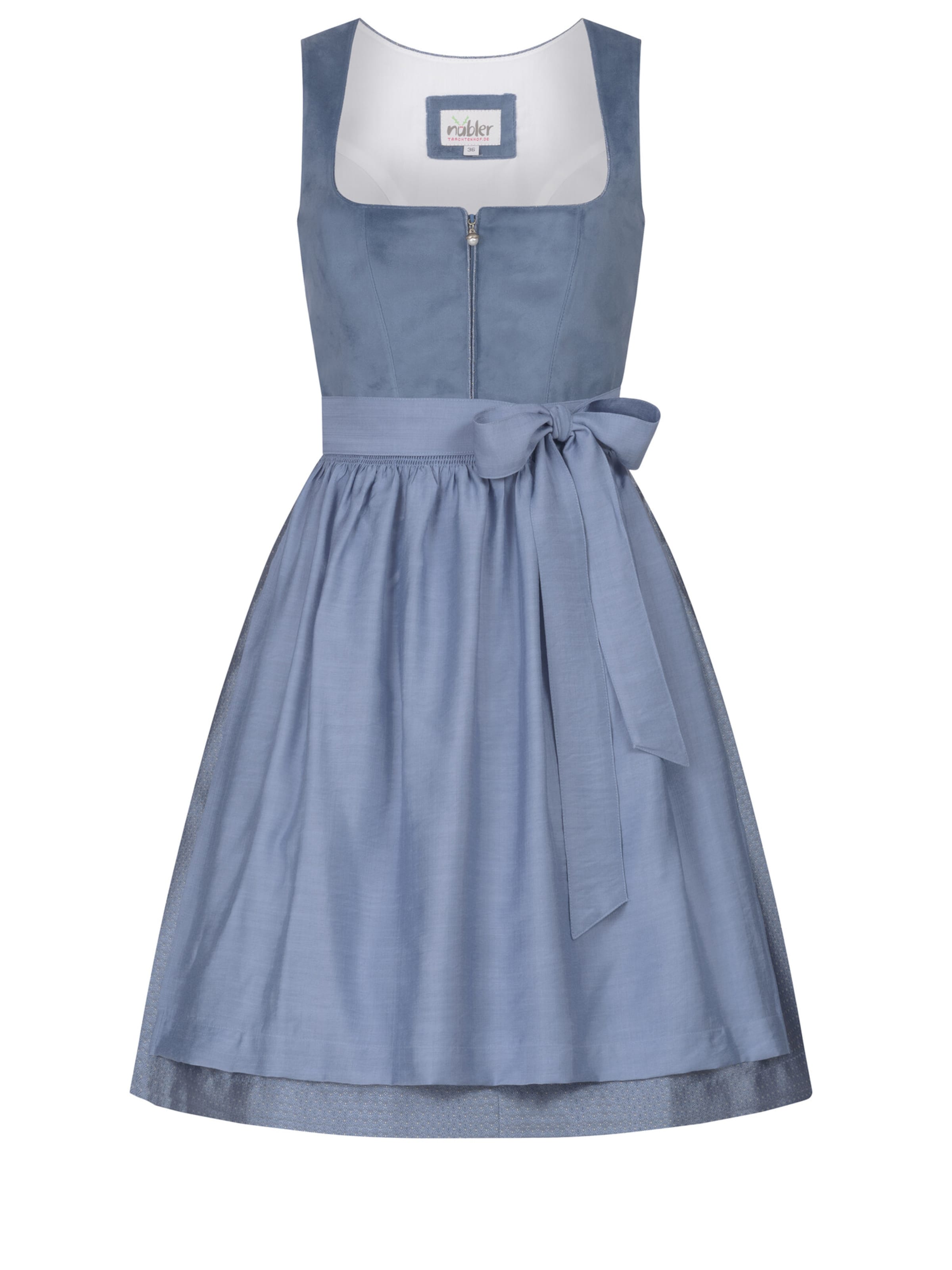 Trachtenhof Nübler Dirndl 'Dirndl mini Kaja'‌‌‌‌‌‌ in Blau: Vorderseite