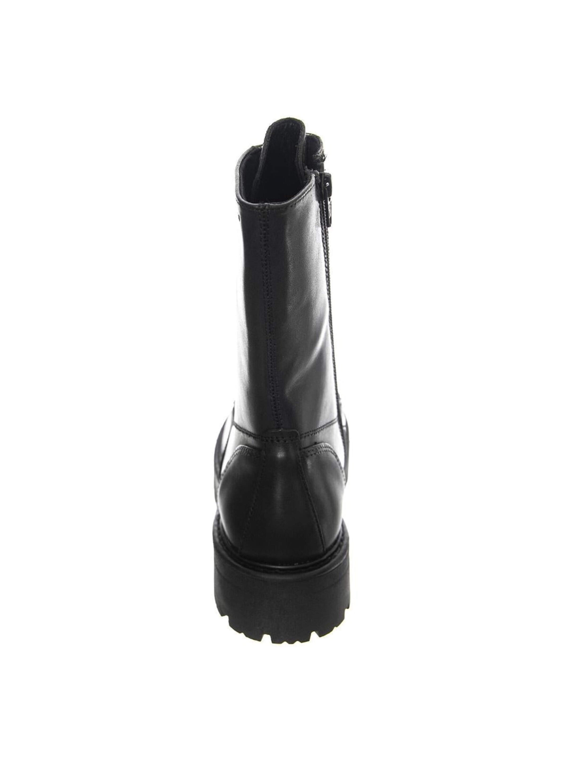 Vagabond Kozaki sznurowane 'Womens Cosmo 2.0 Cow Leather Black Boots Low Heel Chunky' w kolorze czarny