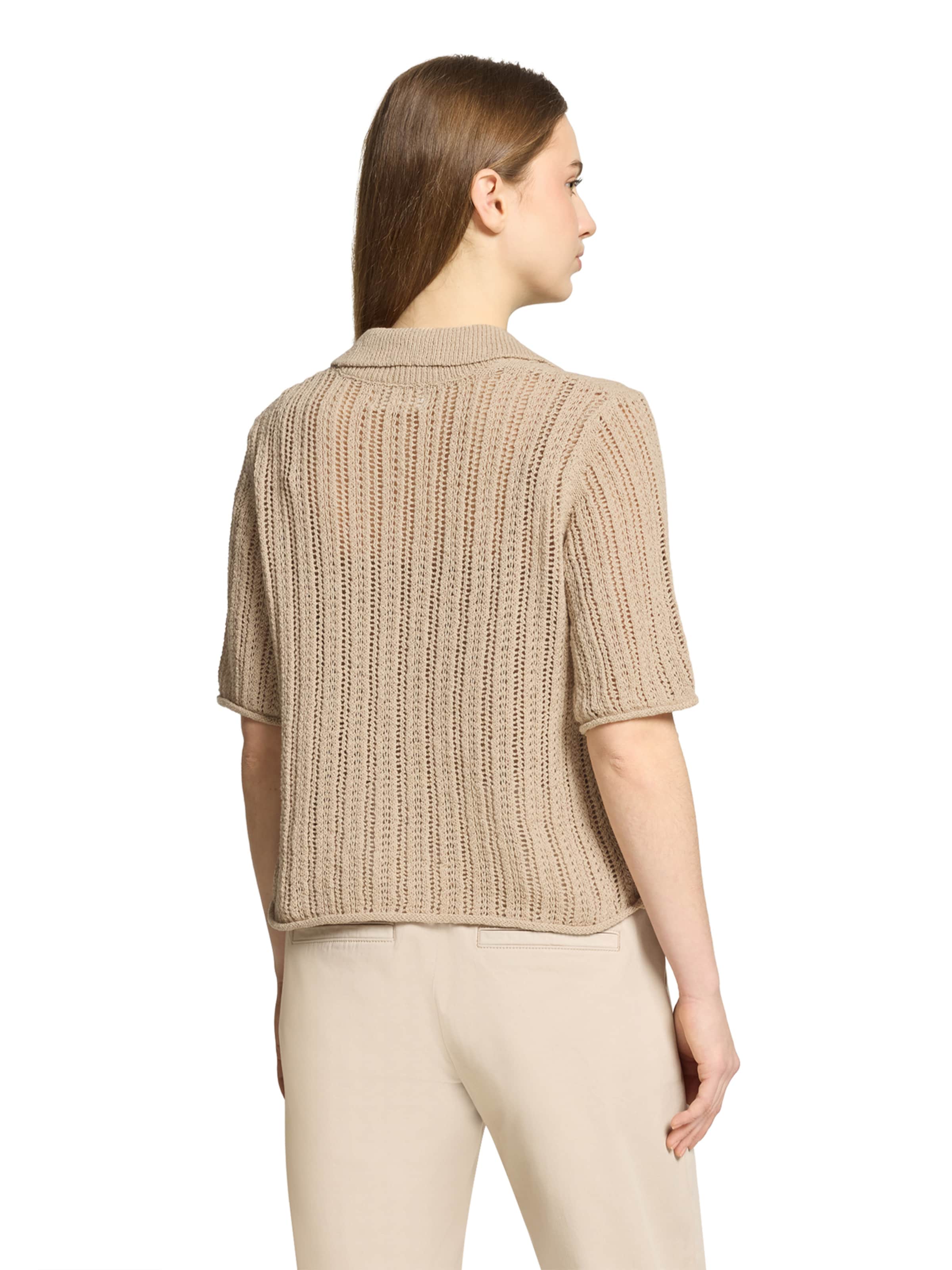 Cartoon Gebreid vest in Beige