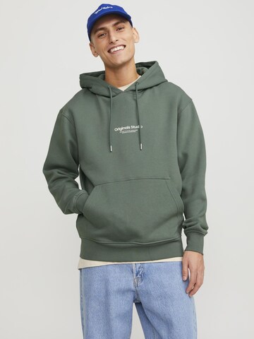 JACK & JONES Sweatshirt 'Vesterbro' in Groen: voorkant