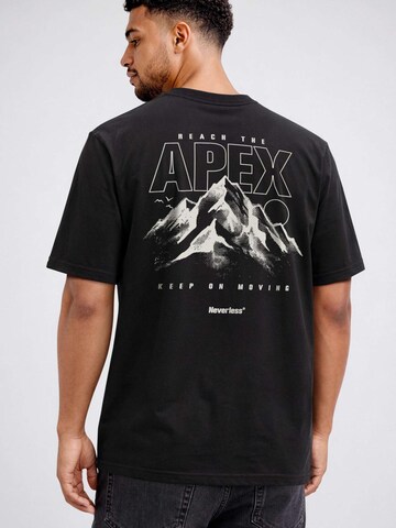 Neverless Shirt 'Apex mountain' in Black