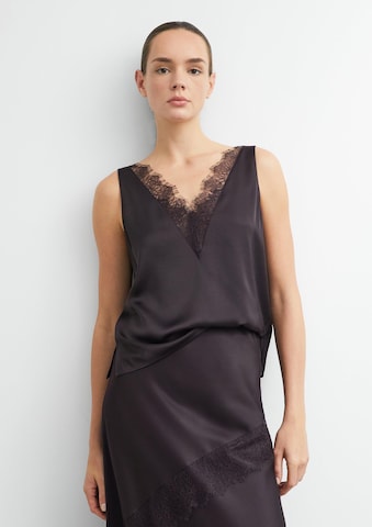 COMMA Top in Lila: voorkant