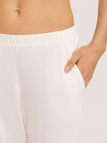 Hanro Pajama Pants ' Grand Central ' in White