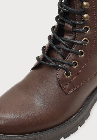 ABOUT YOU - Botines con cordones 'Anita' en marrón