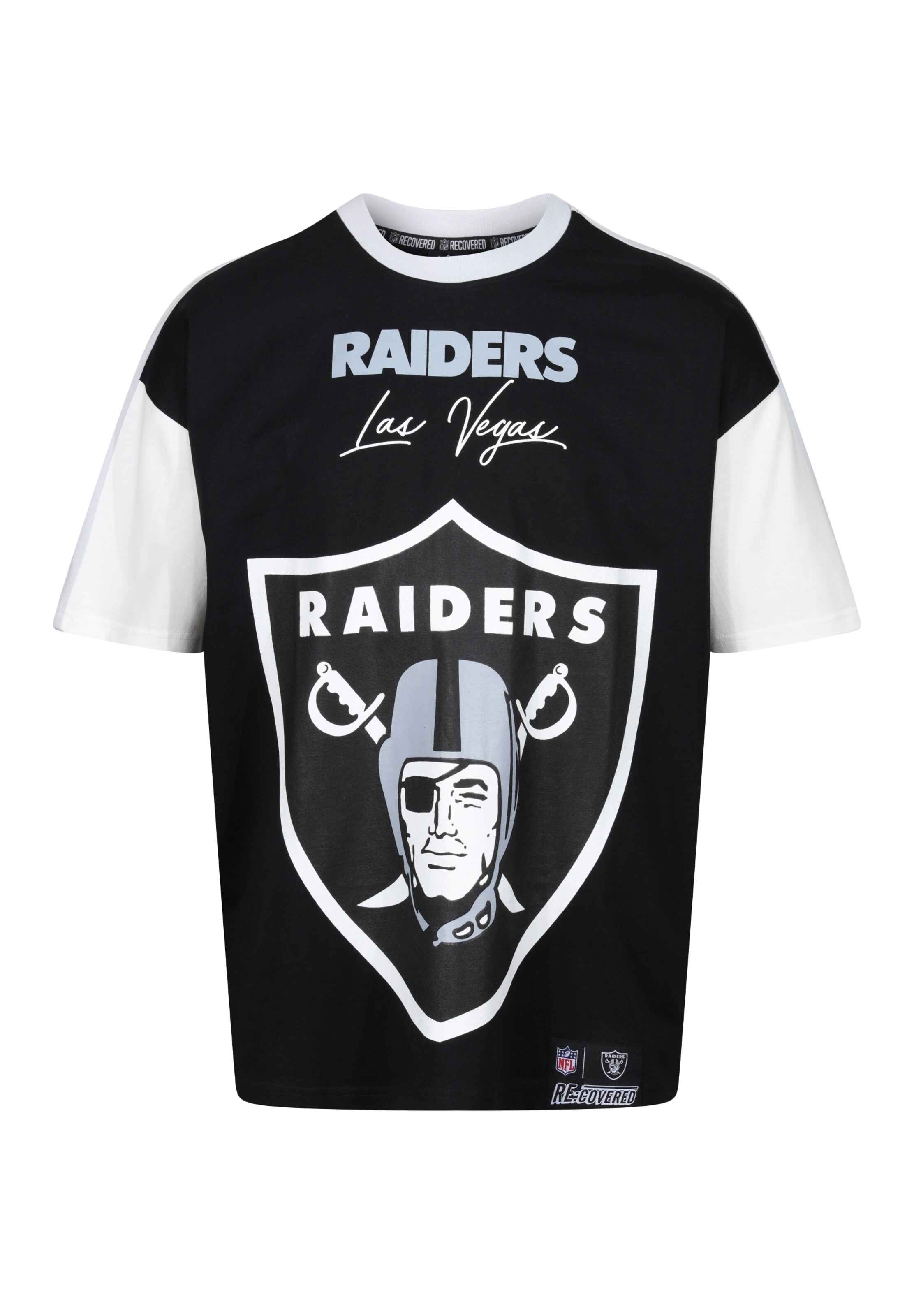 Recovered Shirt 'NFL Raiders Las Vegas' in Black: front