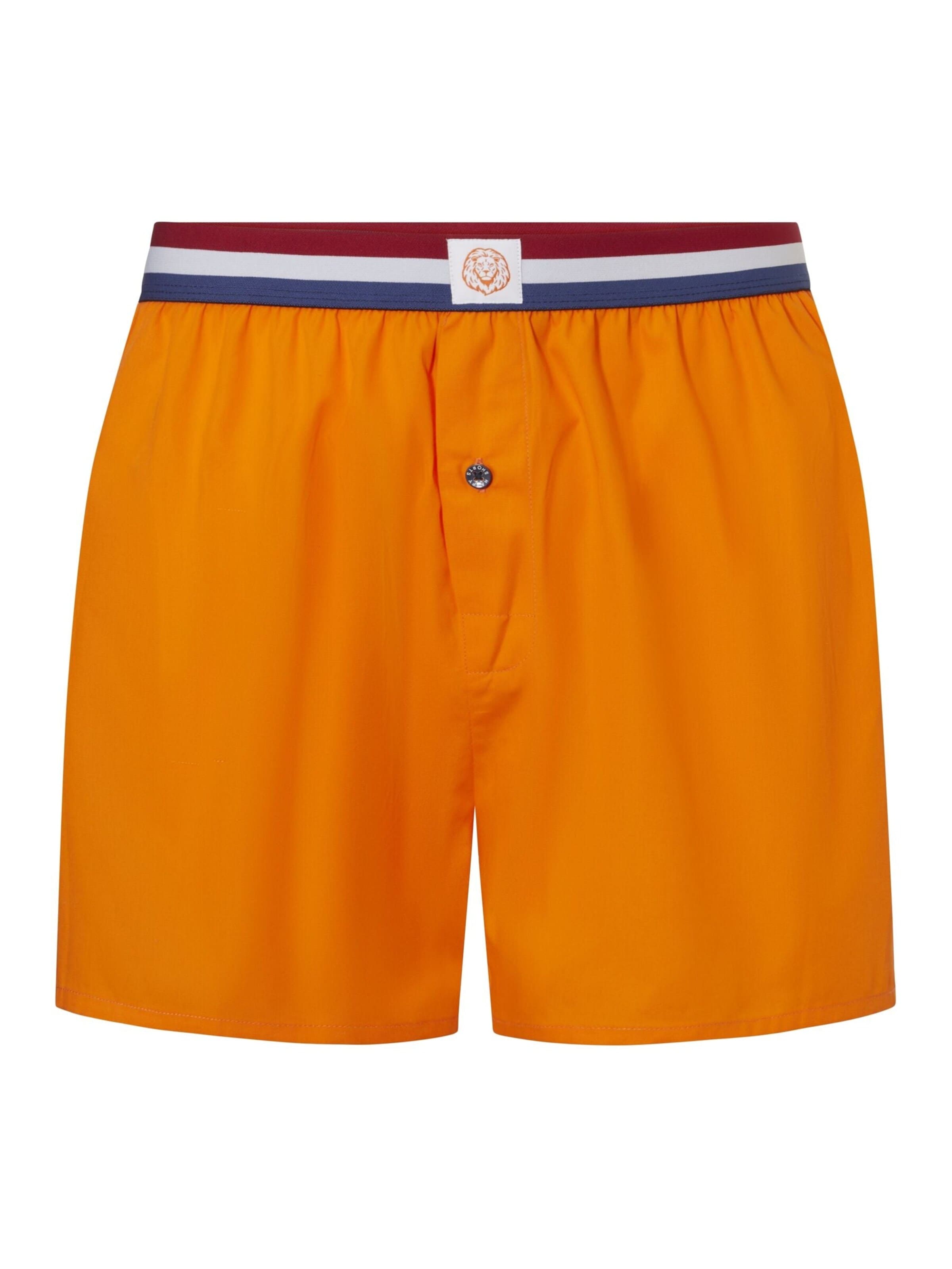Happy Shorts Boxer shorts 'Happy Shorts Men's American Boxer Boxer Shorts koningsdag orange' in Orange: front