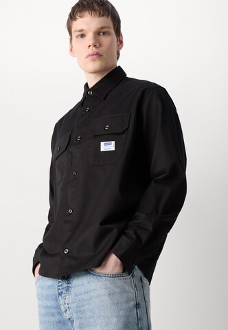 HUGO Regular fit Button Up Shirt 'Ekynone' in Black