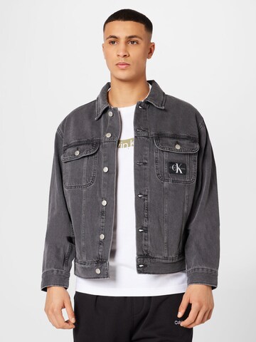 Calvin Klein Jeans Tussenjas in Grijs: voorkant