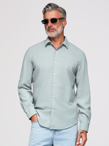 Chemise business Ombre en vert : devant