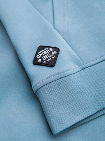 Ombre Sweat jacket 'OM-SSZP-0213' in Blue