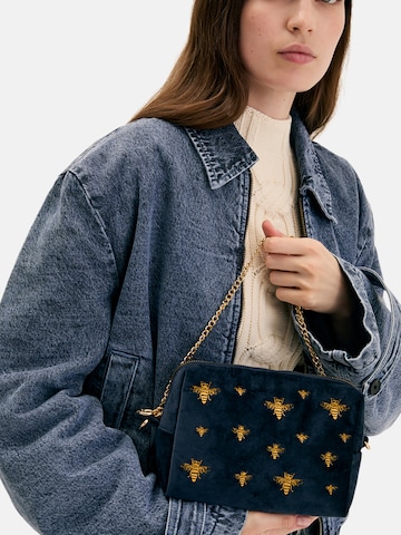 NALì Make up tas 'BEE' in Blauw: voorkant