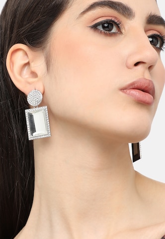 Boucles d'oreilles 'Jordi' SOHI en argent : devant