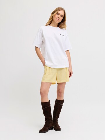 JJXX Wide leg Παντελόνι πλισέ σε κίτρινο