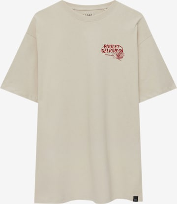 Pull&Bear T-Shirt in Beige: predná strana