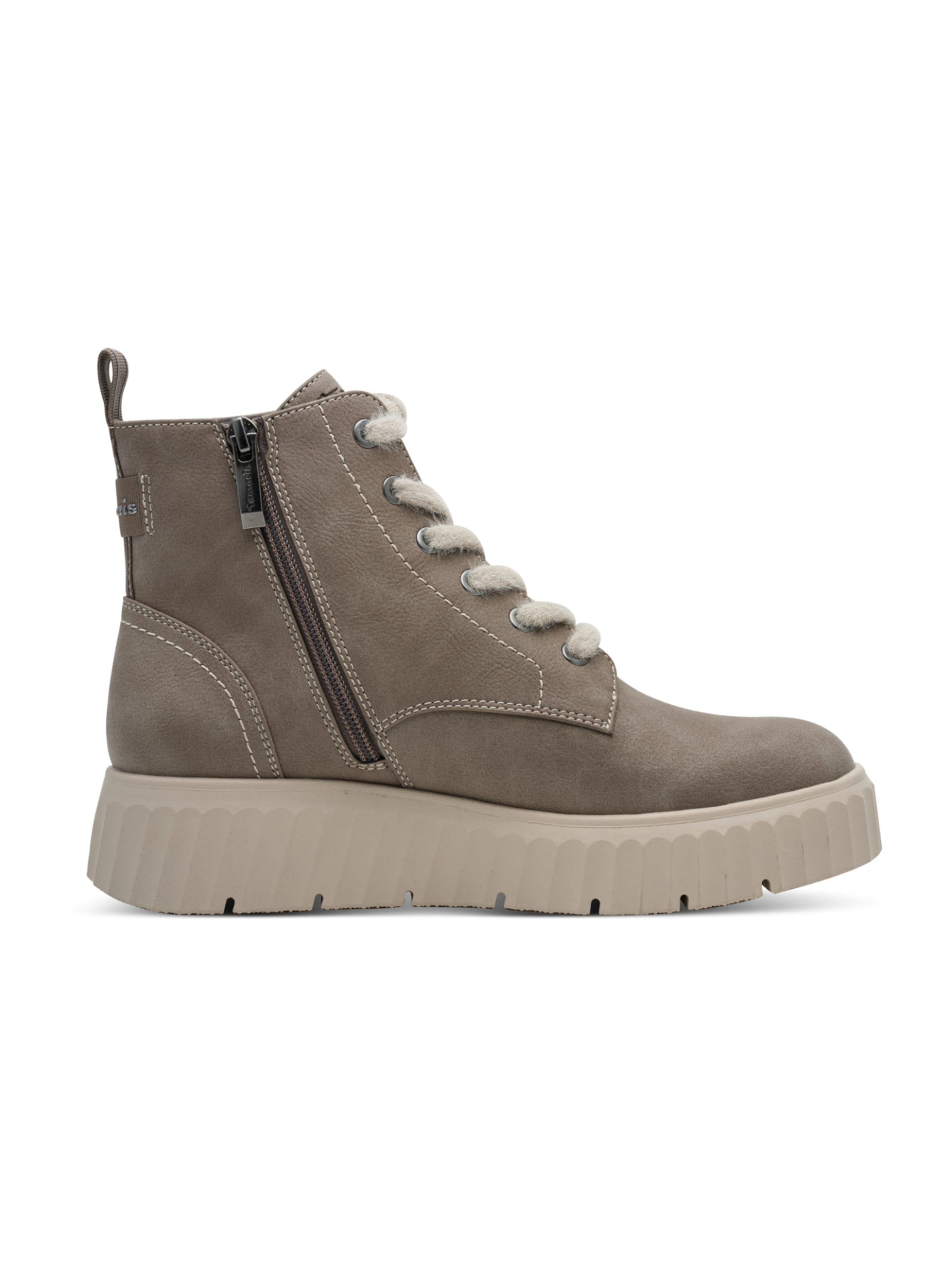 Tamaris Gležnarji z vezalkami | siva barva