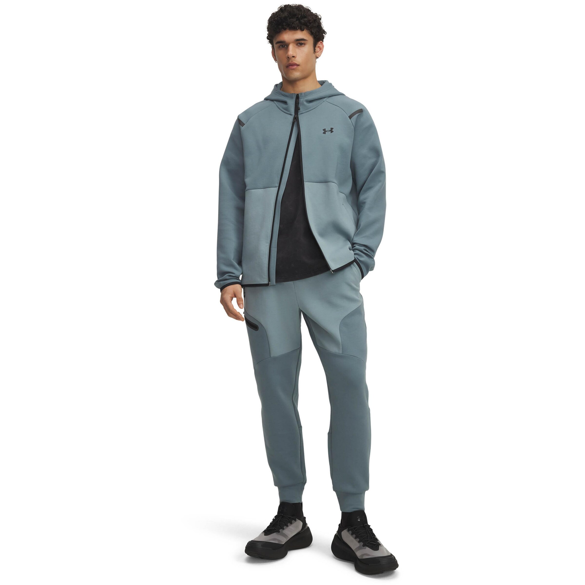 UNDER ARMOUR Tapered Workout Pants 'Unstoppable' in Blue