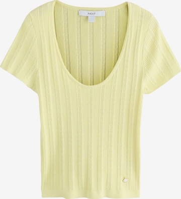 Pulover de la Next pe galben: față