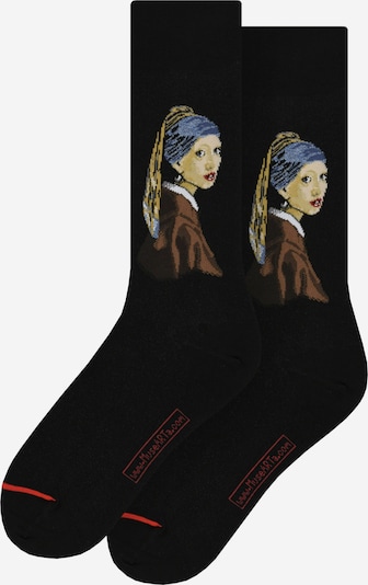 MuseARTa Socken ' Girl With A Pearl Earring ' in mischfarben / schwarz, Produktansicht
