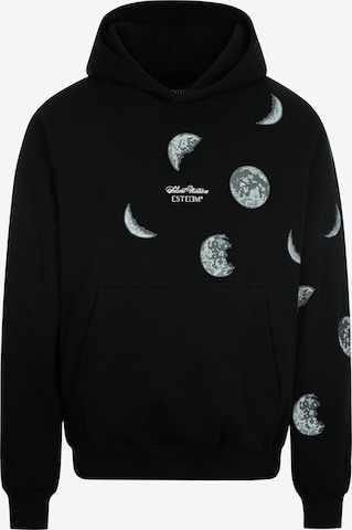 ESTEEM Collegepaita ' Silent Motion Moon Oversized ' värissä musta: etupuoli