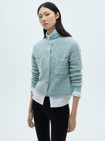 MANGO Strickjacke 'Botijo' in Blau: Vorderseite