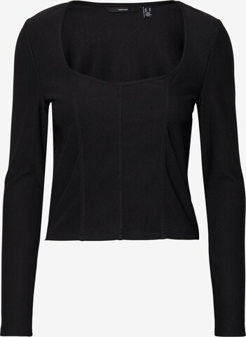 VERO MODA Shirt 'ASTA' in Zwart: voorkant