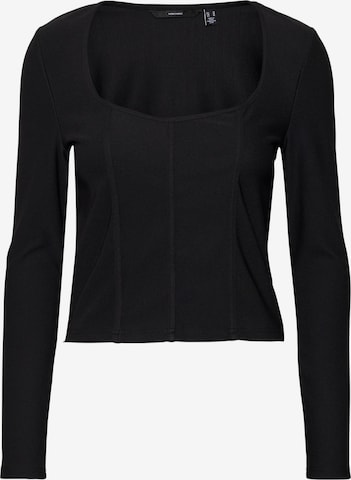 VERO MODA Shirt 'ASTA' in Zwart: voorkant