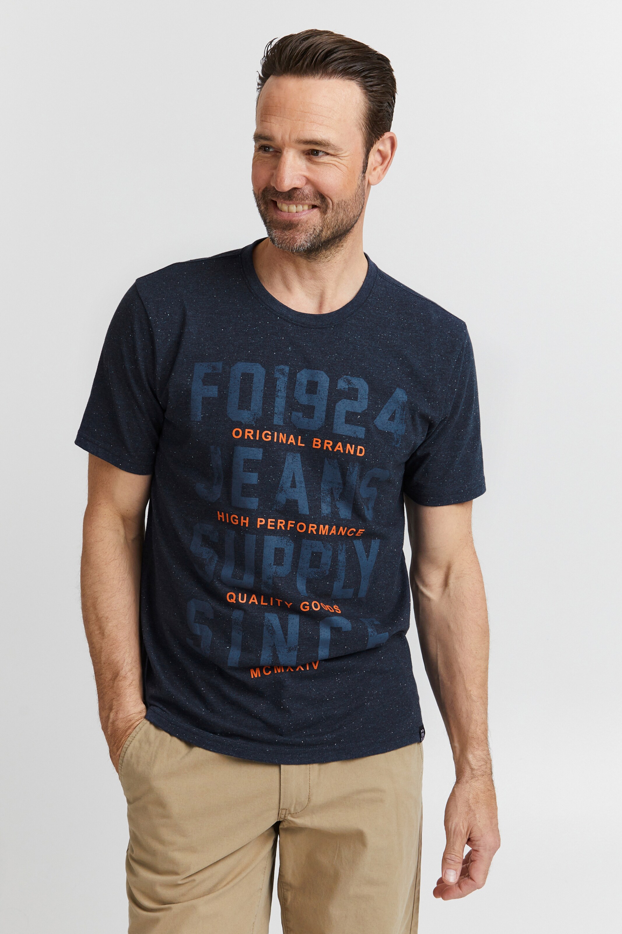 Männer Große Größen FQ1924 T-Shirt 'NOX' in Navy - BG53405 Männer Große Größen FQ1924 T-Shirt 'NOX' in Navy - BG53405