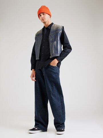 Regular fit Camicia 'Harris' di Vintage Industries in nero